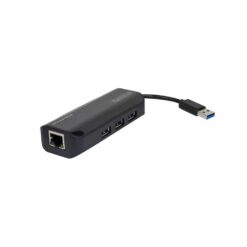 USB 3.0 Type-A, 3-Port Hub with Gigabit Ethernet Adapter