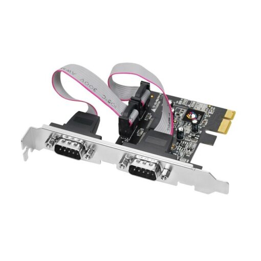 Serial Controller Card Siig 2 Port RS232 Serial Adapter, PCIe x1