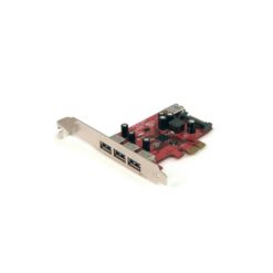 Startech 3-Port (E), 1-Port (I) PEXUSB3S4 USB 3.0 Controller Card, PCIe x1
