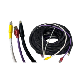 Custom HDMI, RCA Video, CAT5E Cable Bundle, 25ft