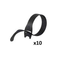 Velcro 8" x 1/2" Black Hook & Loop Straps