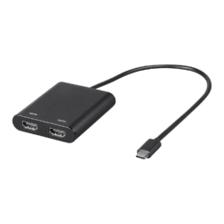 Monoprice USB-C to Dual HDMI Adapter, 4K@30Hz, 1ft