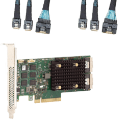 LSI MegaRAID 9560-16i, 16 Port 12Gb/s, SAS/SATA/PCIe RAID Controller, PCIe x8, RAID 0/00/1/5/6/10/60 + 2x SlimSAS Cables